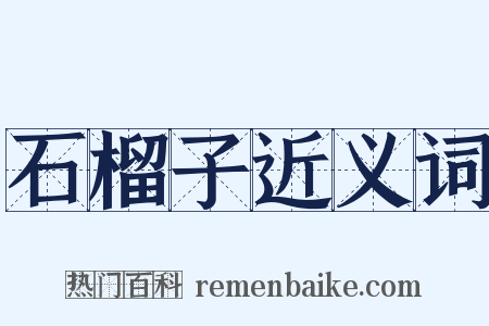 石榴子近义词是什么意思的图片
